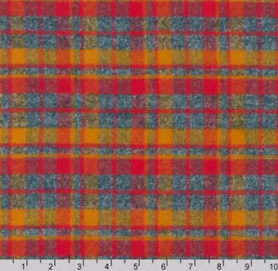 RK ~ Mammoth Woven Flannel 100% Cotton ~ Crimson  (13927-91) Per Half Yard • $5.75