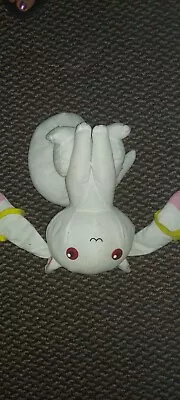 Puella Magi Madoka Magica Kyubey Big Plush Doll 2011 SOFT Banpresto 10” • $20