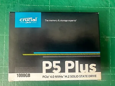 £49 • Buy Crucial P5 Plus PCIe 4.0 NVMe M.2 SSD 1TB - BNIB Sealed