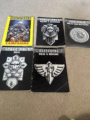 Space Hulk First Edition Book Lot Deathwing Genestealer Campaigns • £25.74