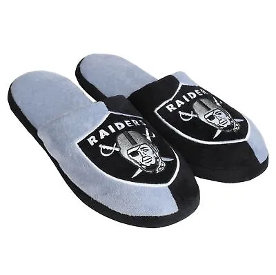 NFL Oakland Raiders Color Block Slide Slippers • $29.99