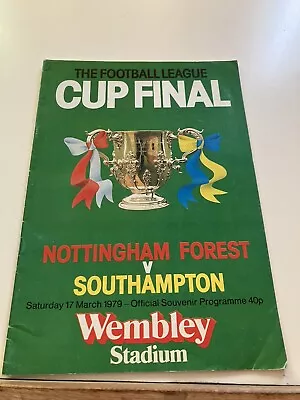 The Football League Cup Final 1979 Nottingham Forest V Southampton Match Day... • £2.50