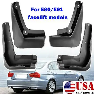 $39.59 • Buy For BMW 3 Series E90 E91 Mud Flaps Front Rear Splash Guards Mudguards US STOCK