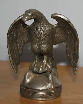 Vintage Eagle Auto Hood Ornament Radiator Cap Mascot - Screw In Bottom - 4  Tall • $100