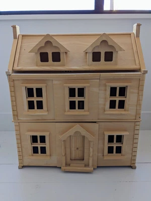 £79 • Buy Plan Toys Victorian Dolls House With Furniture And Dolls