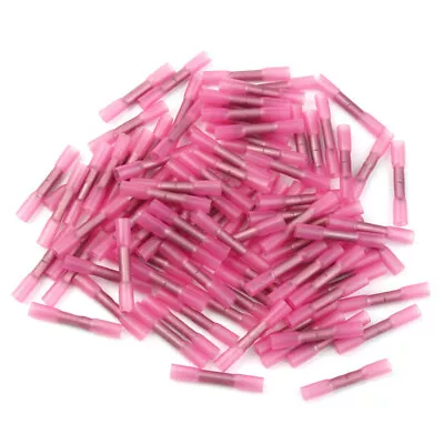 100/500PCS Electrical Wire Connectors Insulated Heat Shrink Butt Crimp Terminals • £4.50