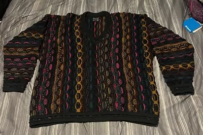 Authentic Coogi V Neck Sweater 100% Pure Wool Mens Size XL • $49.99