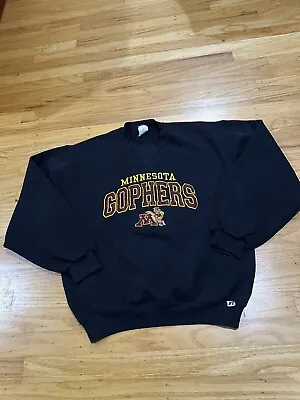 Vintage 90s Russell Athletic Minnesota Golden Gophers Crewneck Sweatshirt Medium • $24.95