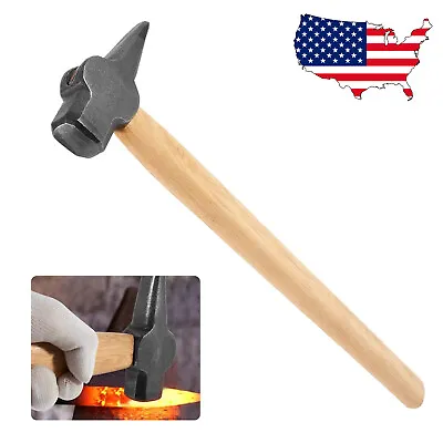 Cross Peen Blacksmith Hammer For Making Knives Forging Pliers Metal Working Tool • $59.99