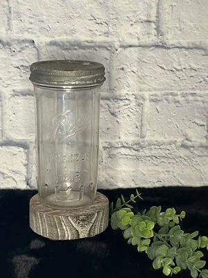 $10 • Buy Vtg Ball Refrigerator Freezer Glass Canning Jar W/ Zinc Ball Freezer Cap 22oz.