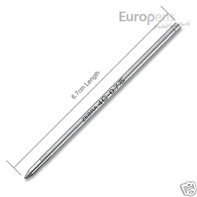 £2.95 • Buy Zebra 4C Ballpoint Pen Refill 0.7mm - Telescopic, T3, Mini Expandz, Fortia