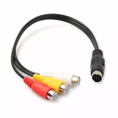 S-Video 7-Pin Male To 3RCA 3 RCA RGB Component Female Adapter Cable For TV HDTV • $7.90