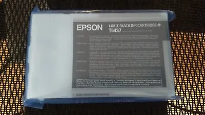 2009 Genuine Epson T5437 Ink Light Black Stylus Pro 4000 7600 9600 Factory Seal • $45