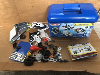 £1 • Buy Meccano Blue Plastic Storage Box With Parts 