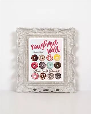 Doughnut Wall Love Is Sweet A4 Sign - Frame Not Included • £4.50