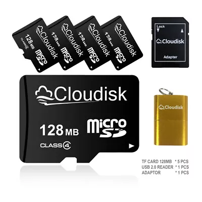 5 Pack Cloudisk Micro SD Card 64GB C10 + Adapter + USB Card Read Memory Card • $17.59