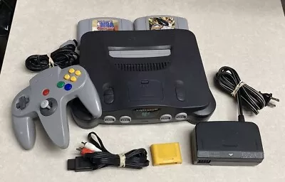 Nintendo 64 N64 Console Bundle With Controller + 2 Games Tested • $79.99