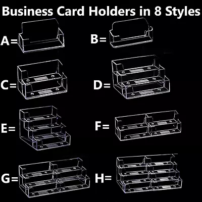 £1.70 • Buy Business Card Holders Acrylic Display Stand Retail Counter & Desk Top Dispensers