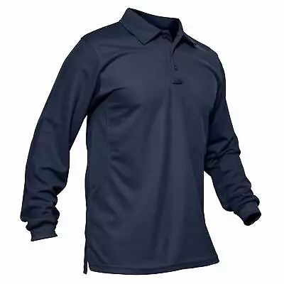 Men's Long & Short Sleeve Tactical Polo Shirts Quick Dry Team Combat Casual Tops • $25.99