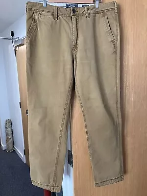Fat Face Mens Chinos 36R Color Tan Classic Fit Good Condition • £15