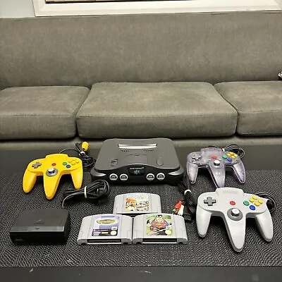 Nintendo 64 Game Console Complete With 3 Controls + 3 Games  • $319.99