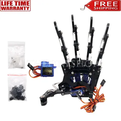 Mechanical Claw Clamper Gripper Arm Left Hand Five Fingers With Servos For Robot • $65.08