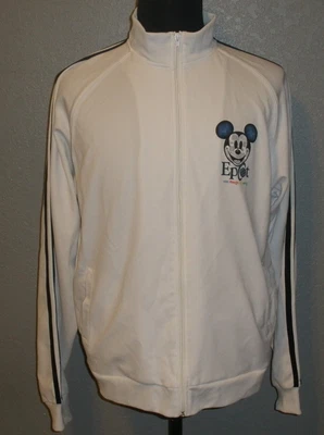 $12.99 • Buy Mens Large Walt Disney World Epcot Mickey Mouse One World Full Zip Track Jacket