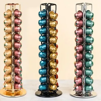 Rotating 40 Capsule Coffee Pod Capsule Holder Tower Stand-Rack For Dolce Gusto • $52.38