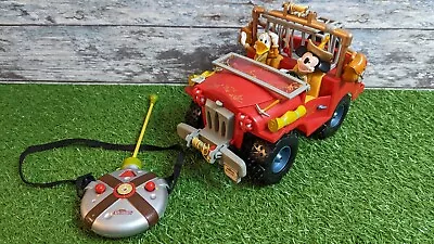 Rare DISNEY MICKEY MOUSE CLUBHOUSE RADIO Remote CONTROL JEEP Car • £24.99