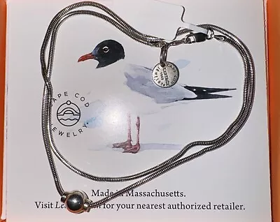 Cape Cod .925 Sterling Silver Necklace W/ .925 Sterling Ball 16  • $125