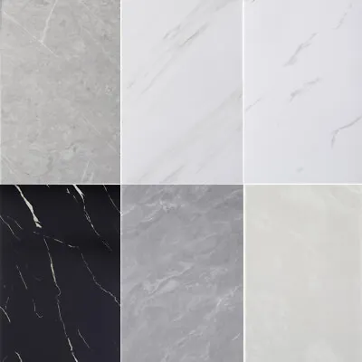 £14.95 • Buy 10x Self Adhesive PVC Marble Tile Stickers Sticky On Kitchen Bathroom Wall Floor