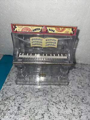 Piano Bank Coin Sorter For Nickels Dimes Pennies Quarters Clear See Through (53) • $8