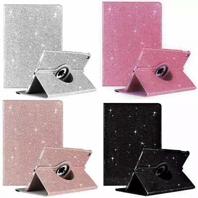 Shining Bling Glitter 360 Rotating Cover Stand Case For Apple IPad Mini 4 Case • £5.97