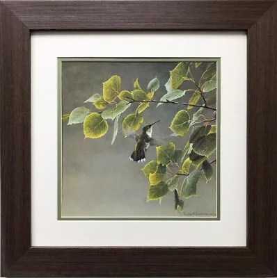 $59.99 • Buy Robert Bateman  Female Ruby Throated Hummingbird  FRAMED Art Wildlife Nature 