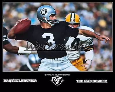 NFL Oakland Raiders QB Daryle Lamonica The Mad Bomber Color 8 X 10 Photo • $5.99