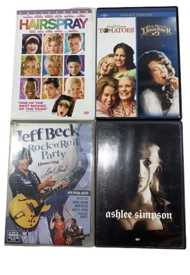 $14.95 • Buy DVD LOT Hairspray | Ashlee Simpson | Jeff Beck | Fried Green Tomatoes | Coal…..