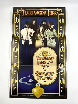 FLEETWOOD MAC / STEVIE NICKS 1977 RUMOURS TOUR OAKLAND STADIUM 1st PRINT POSTER • $99.99