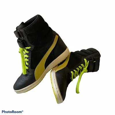 £39.49 • Buy Puma Contact Womens Sky Wedge High Top Sneaker Boot Hidden Heel  US Size 8.5