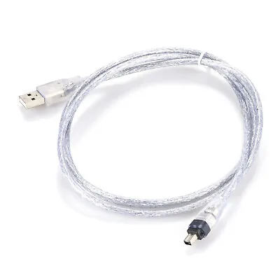 100/200/400 Mbits USB Male To Firewire IEEE 1394 4Pin Data Transfer Male Cable • £5.99