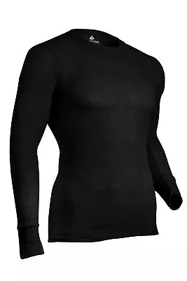 Indera Traditional Long Johns - Thermal Long Sleeve - Black - Men Size XL • $13.79