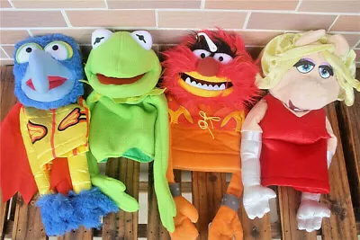 The Muppet Show Kermit The Frog Gonzo Animal Miss Piggy Plush Puppet 4PCS • $35.14