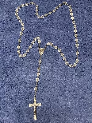 Vintage Sterling Silver Crucifix And Rosary • $30