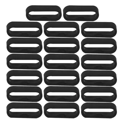  20 Pcs Silicone Bezel Smartwatch Bands Strap Clasp Locker Retaining • £4.68