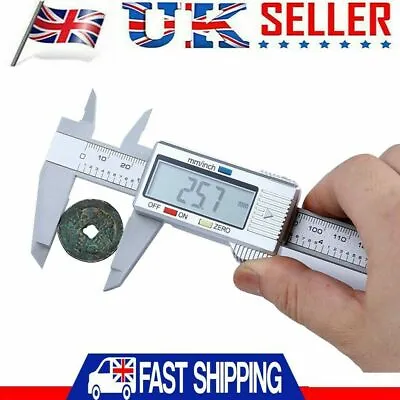 6'' 150mm LCD Digital Vernier Caliper Micrometer Measure Tool Gauge Ruler • £5.47