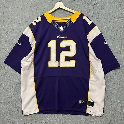 Minnesota Vikings #12 Percy Harvin Nike On Field Jersey Men's 56 Purple NFL • $15