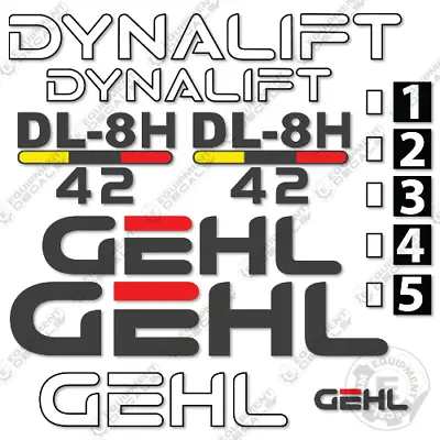 Fits GEHL DL-8H 42 Decal Kit Telescopic Forklift - 7 YEAR OUTDOOR 3M VINYL! • $194.95