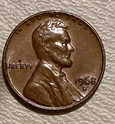 1968 D Lincoln Memorial Penny ~ERROR~ DDO~Rim Error~L On Edge~ Rare~ One Cent 1C • $2010