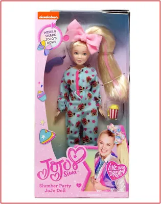 Nickelodeon JoJo Siwa SLUMBER PARTY Doll - BowBow 1 Piece PJ's  10  Doll ❤️NEW❤️ • $48.03