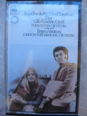 JACQUELINE DU PRE Elgar: Cello Concerto Cassette CBS 40-76529 • £4