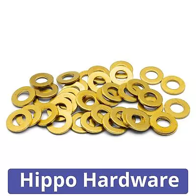 M5 (5mm) Solid Brass Form A Washers Thick To Fit Bolts & Screws • £5.33